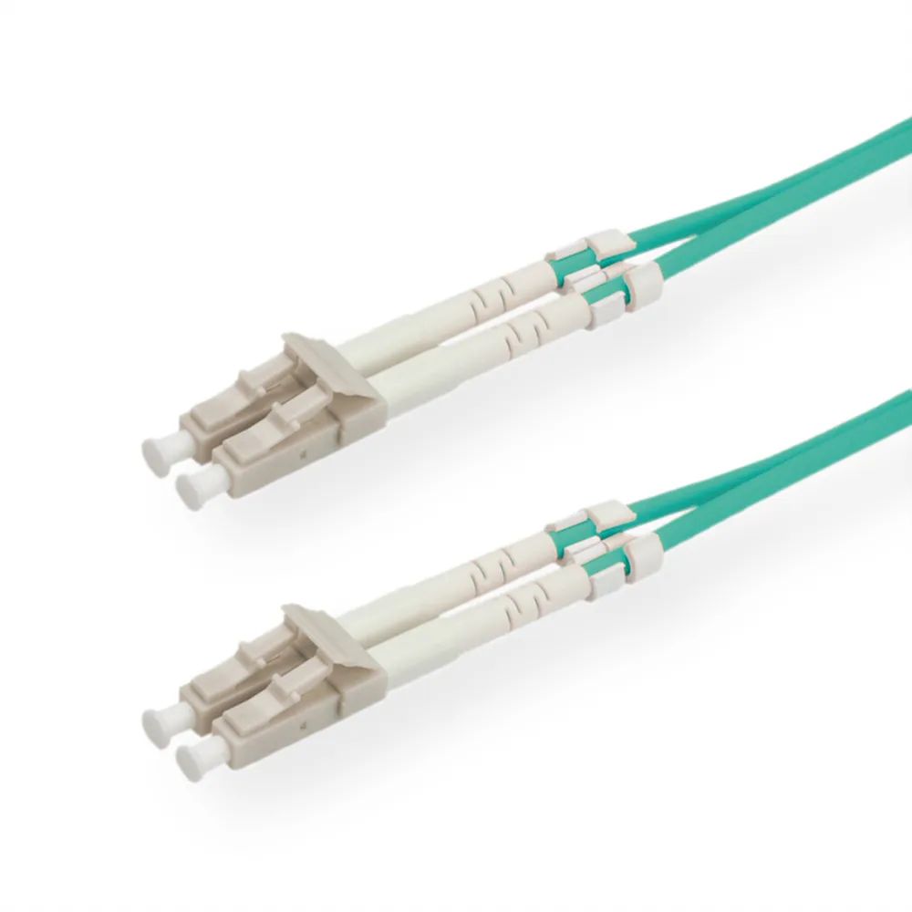 ROLINE LWL-Kabel 50/125µm OM3, LC/LC, Low-Loss-Stecker, türkis, 5 m
