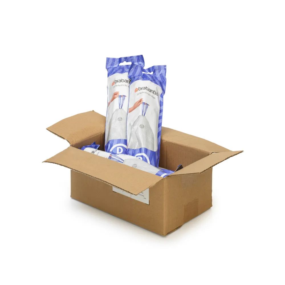 Brabantia PerfectFit Müllbeutel D, 15L - White