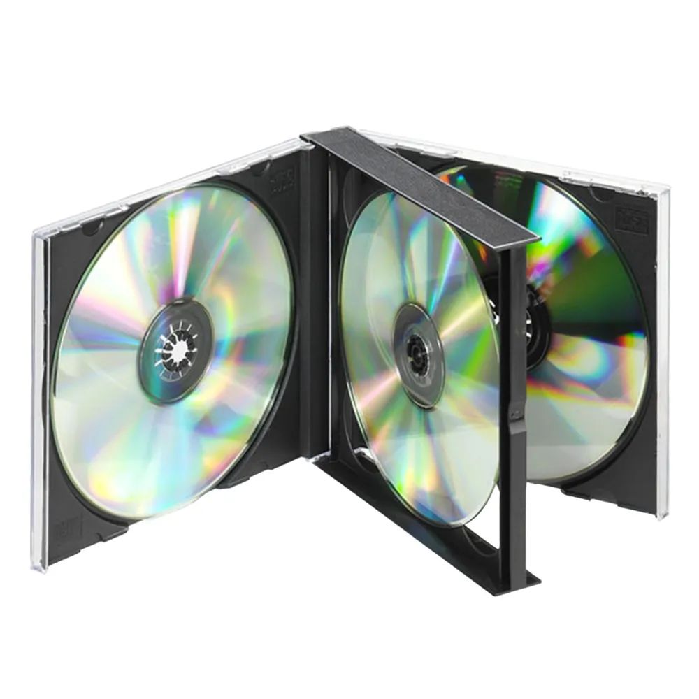 VIVANCO CD/DVD Jewel Case für 4 CD's,