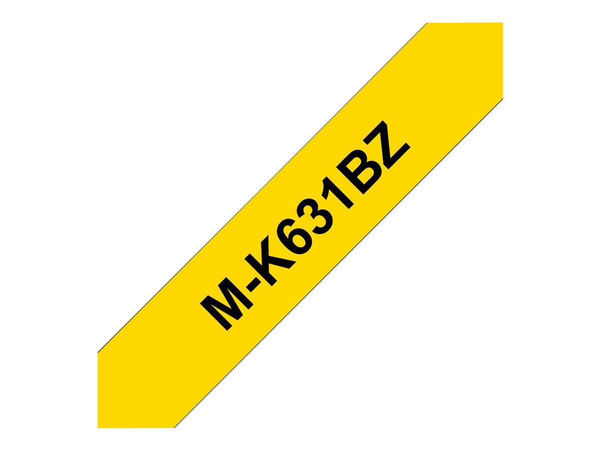 Brother M-K631BZ - Schwarz auf Gelb - Rolle (0,9 cm x 8 m)