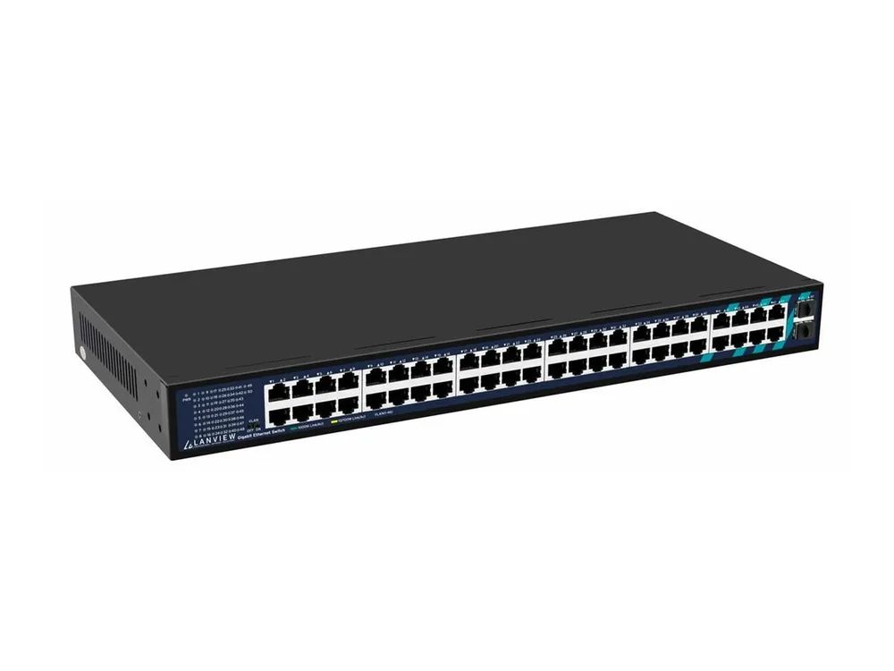 Lanview Switch - unmanaged - 48 x 10/100/1000