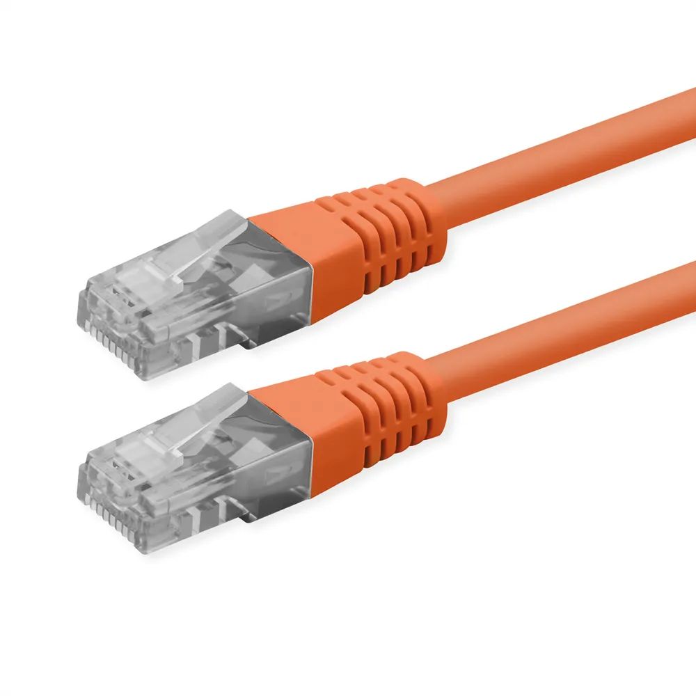 ROLINE Patchkabel Cat.6 (Class E), UTP, PoE, orange, 0,3 m