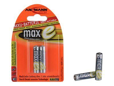 Ansmann maxE - Batterie 2 x AAA - NiMH - (wiederaufladbar)