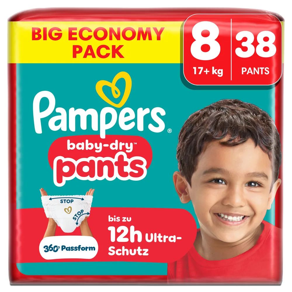 Pampers Baby Dry Pants Gr.8 Extra Large 17+kg Big 
