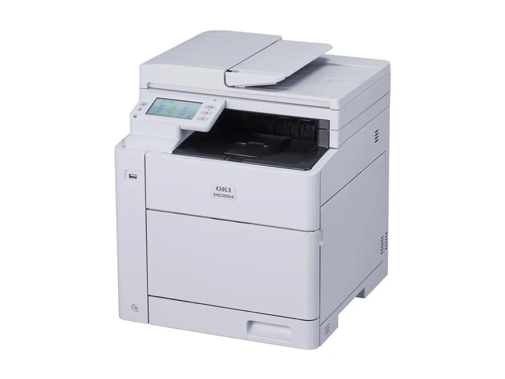 OKI MC554dn 4 in 1 Farblaser-Multifunktionsdrucker grau - Laser/LED-Druck - Farbig