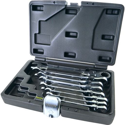 Haupa MAUL-RINGSCHLÜSSELKNARRENSATZ / HAUPA 110902 SET FLEX 8TLG 110902