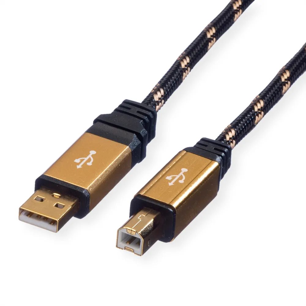 ROLINE GOLD USB 2.0 Kabel, Typ A-B, 4,5 m