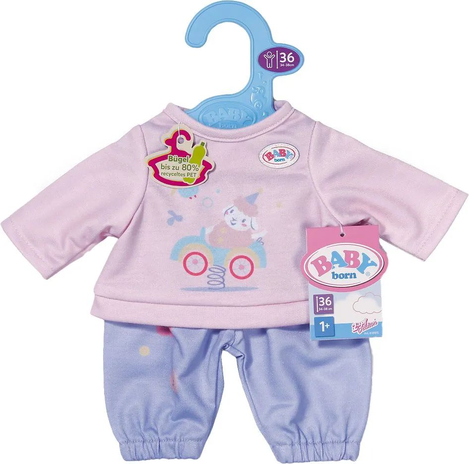 Zapf BABY born Jogging Anzug Rose 36cm