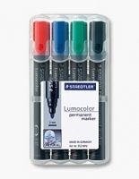 STAEDTLER Lumocolor 352 - Marker - permanent - Schwarz, Rot, Blau, Grün - 2 mm (Packung mit 4)