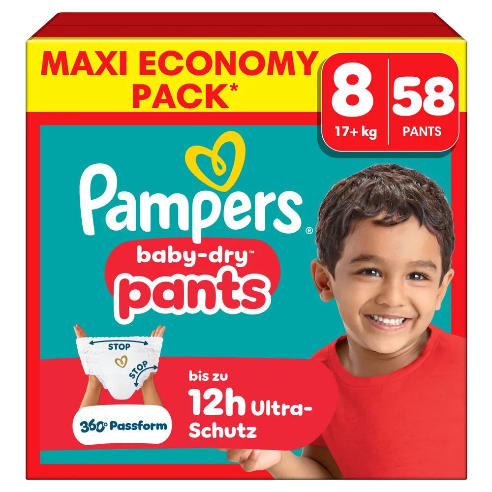 Pampers Baby Dry Pants Gr.8 Extra Large 17+kg Maxi 