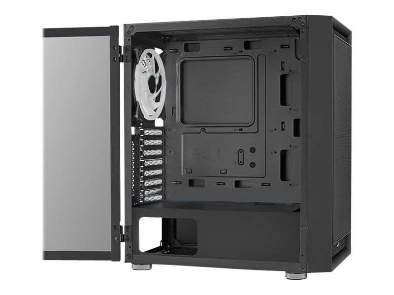 AEROCOOL ADVANCED TECHNOLOGIES AeroCool Graphite - Mid tower - ATX - Seitenteil mit Fenster (gehärtetes Glas)