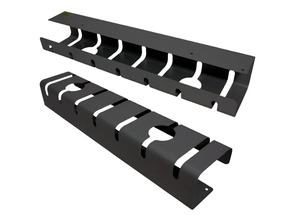 ROLINE Kabel - Organizer - unter Tisch montierbar - Schwarz (Packung mit 2)