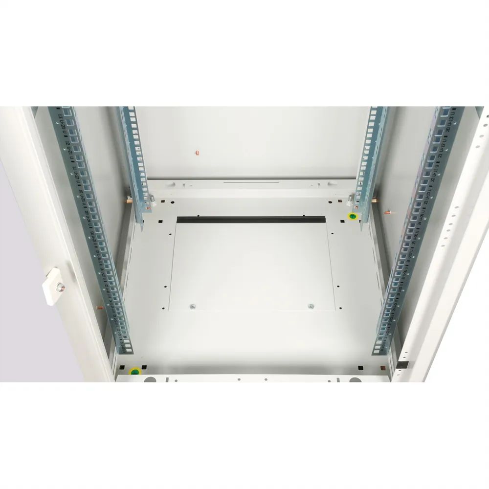ROLINE 19-Zoll Netzwerkschrank Basic 32 HE, 600x600 BxT Glastür grau