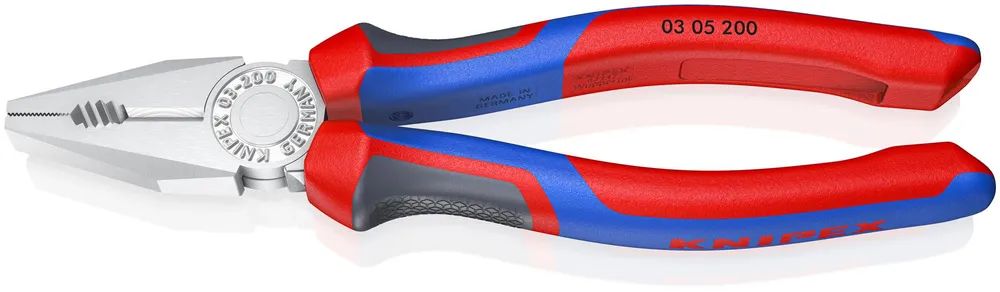 KNIPEX Kombizange mit Comfort-Griffen verchromt 200 mm