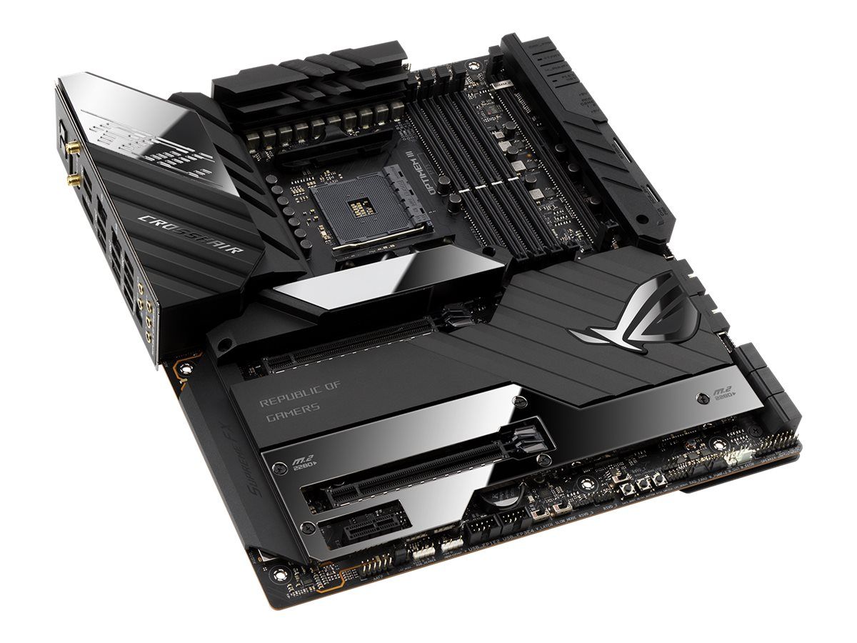 ASUS ROG CROSSHAIR VIII EXTREME - Motherboard - E-ATX - Socket AM4 - AMD X570 Chipsatz - USB-C Gen2, USB-C Gen 2x2, USB 3.2 Gen 1, USB 3.2 Gen 2 - 10 Gigabit LAN, 2.5 Gigabit LAN, Wi-Fi 6, Bluetooth - Onboard-Grafik (CPU erforderlich)