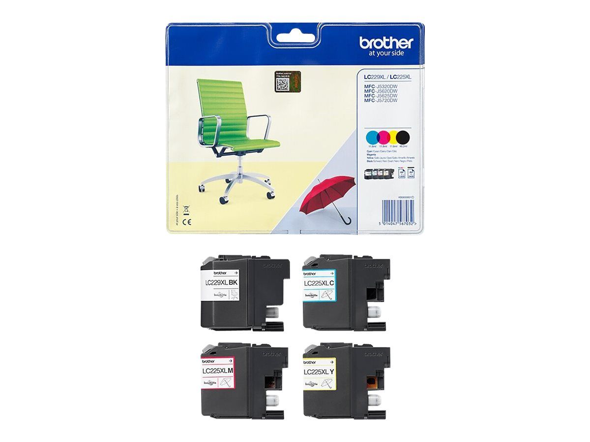 Brother LC229XLVALBP - 4er-Pack - Schwarz, Gelb, Cyan, Magenta