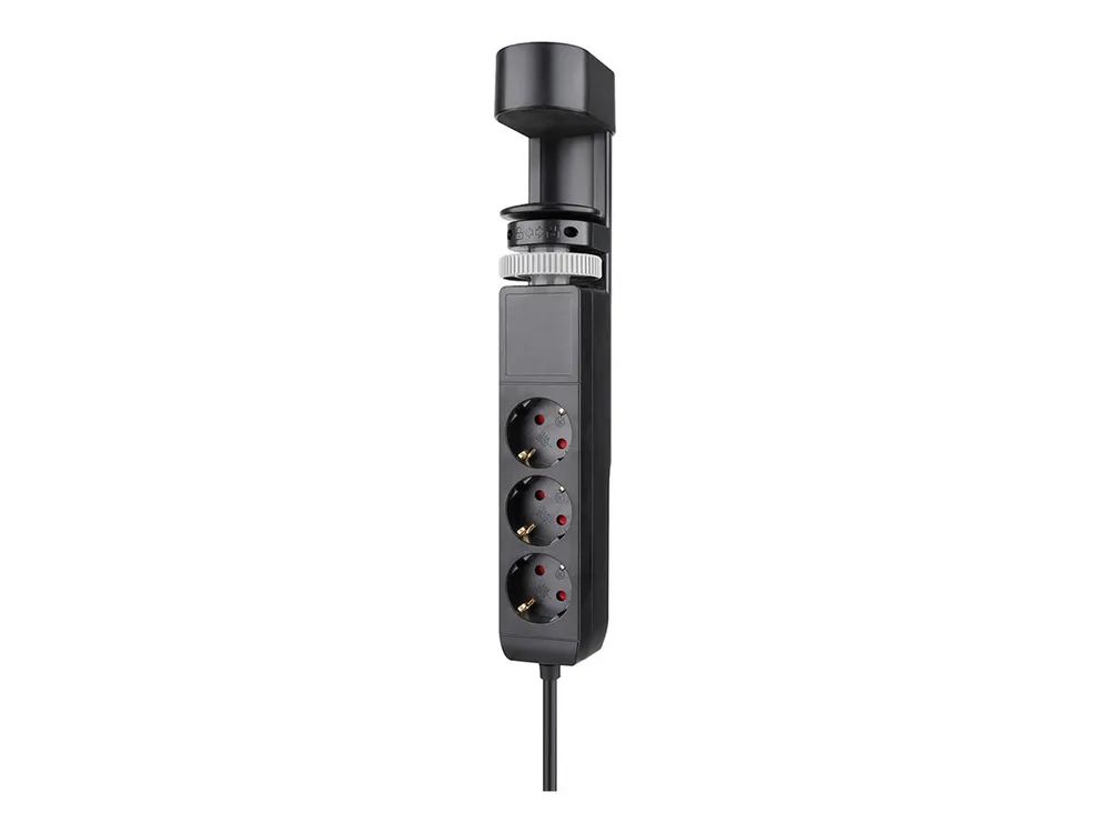 Neomounts Steckdosenleiste - USB-C + USB-A - Wechselstrom 230 V - 3680 Watt - Eingabe, Eingang Typ F - Ausgangsanschlüsse: 3 (2 x 24-poliger USB-C (PD)