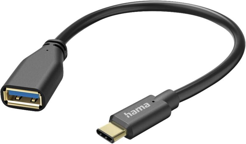Hama 201605 USB OTG Kabel USB-C-USB-A, 15cm