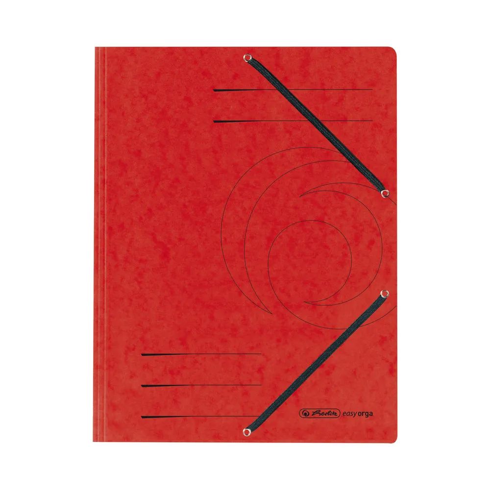 herlitz Einschlagmappe mit Gummizug A4 Quality rot