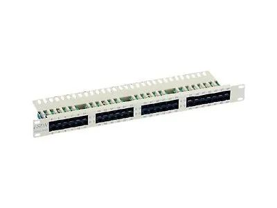 Equip ISDN So Patch Panel - Patch Panel - CAT 3 - Schwarz - 1U - 48.3 cm (19")
