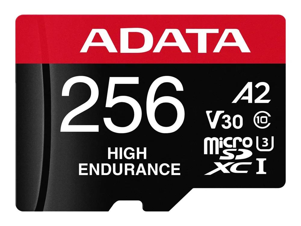 ADATA High Endurance - Flash-Speicherkarte (microSDXC-an-SD-Adapter inbegriffen) 256 GB