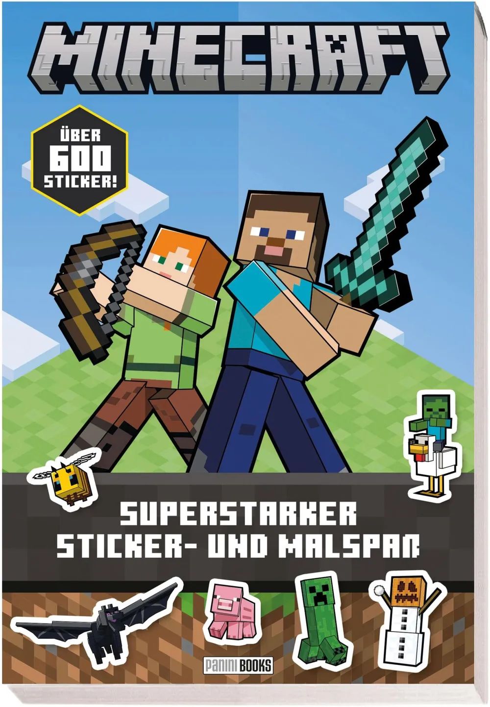 Panini Verlags GmbH Minecraft Sticker- und Malspaß