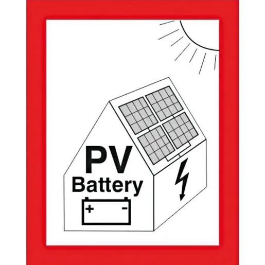 Cimco ZEICHEN HINWEIS PV-ANL+BATT / CIMCO 182798 BRANDSCHUTZ- 182798