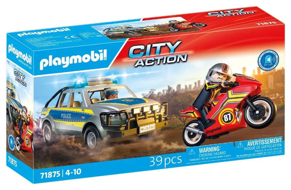 PLAYMOBIL 71875 City Action Verfolgungsjagd mit Polizei Pick-Up