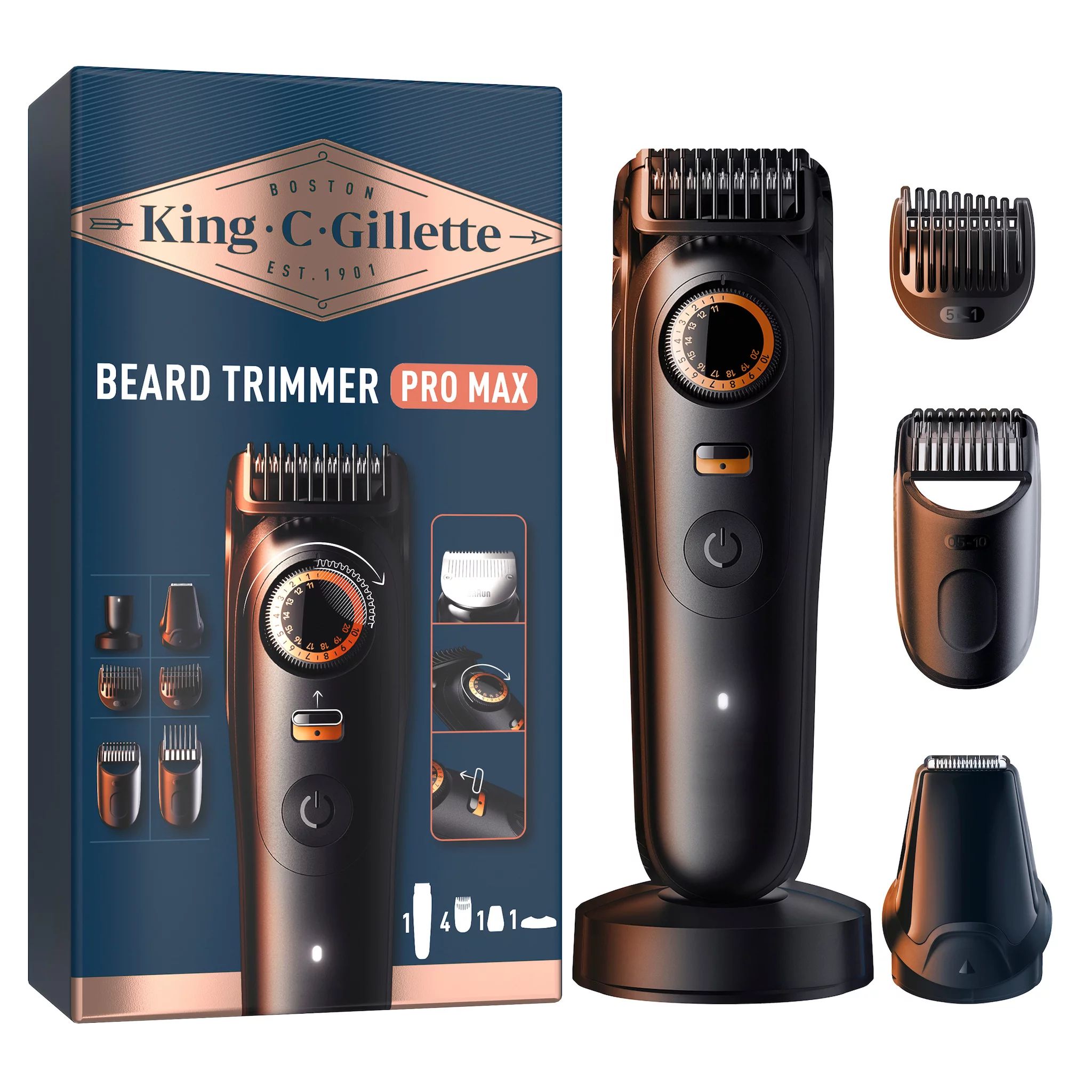 King C. Gillette Elektrischer Barttrimmer Pro Max