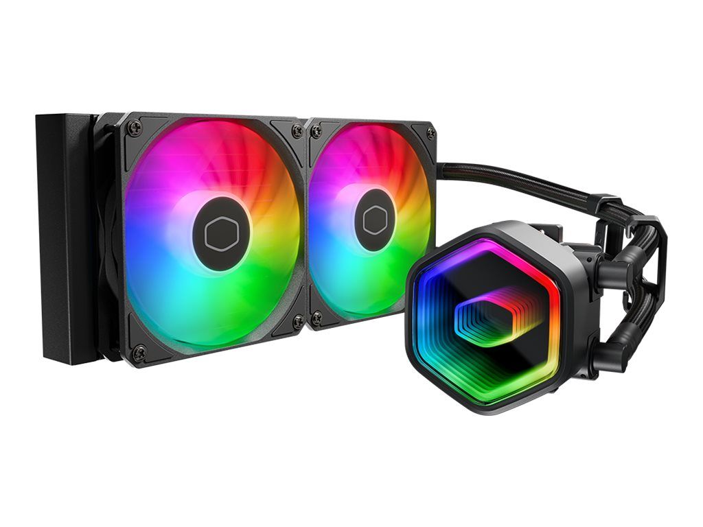 Cooler Master MasterLiquid 240 Core II - Prozessor-Flüssigkeitskühlsystem - Kühlergröße: 360 mm - (für: LGA1851, LGA1700, LGA1200, LGA2066, LGA2011-3, LGA2011, LGA1151, LGA1150, LGA1155, LGA1156, AM4, AM5)