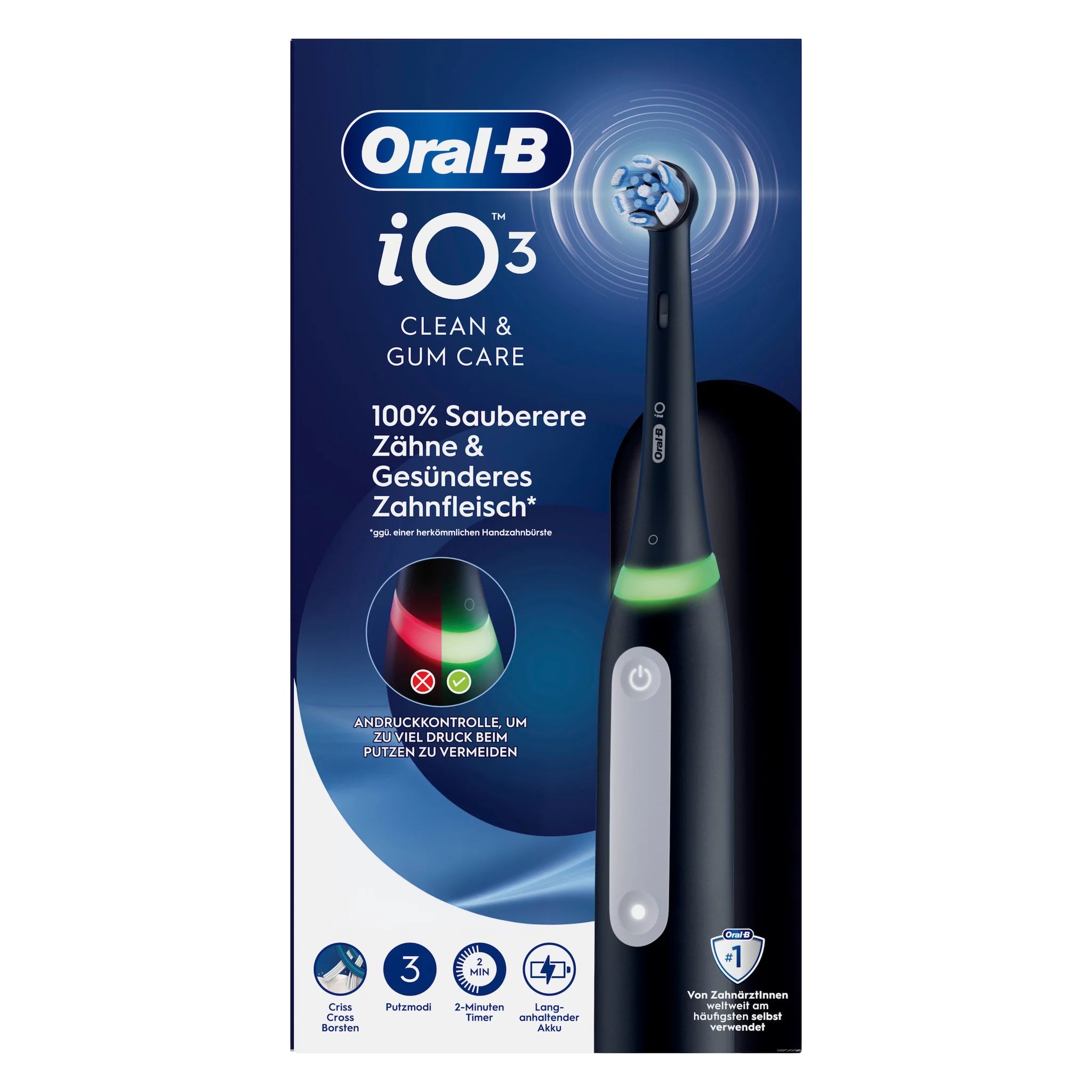 Oral-B iO Series 3 Matt Black mit Reiseetui