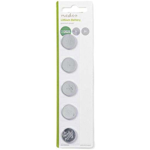 Nedis KNOPFZELLENBATTERIE CR 2025 3V / NEDIS BALCR20255BL/5STK BALCR20255BL