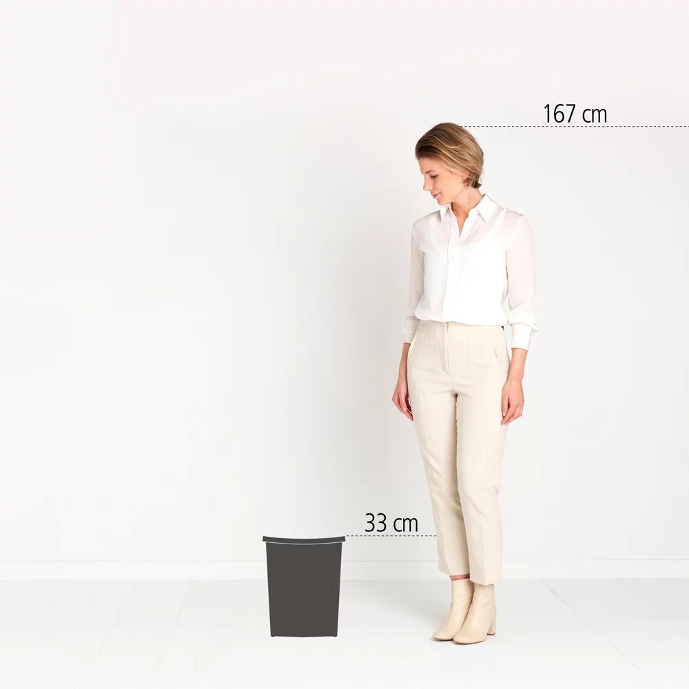 Brabantia Einbaueimer Built-in Bin 10L, rechteckig - Black