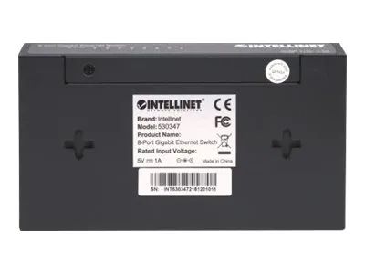 IC Intracom Intellinet 8-Port Gigabit Ethernet Switch, Metal, Box