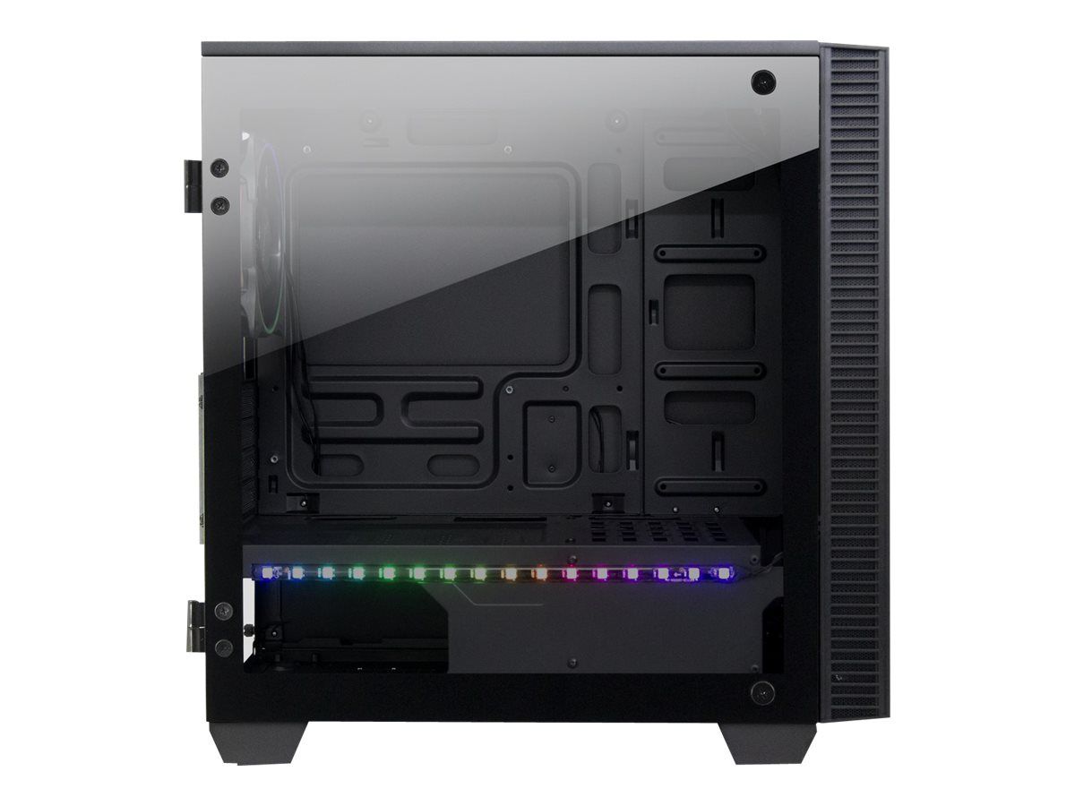 Inter-Tech X-608 Infinity Micro - Tower - micro ATX - Seitenteil mit Fenster (gehärtetes Glas)