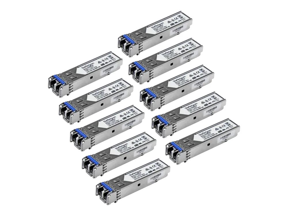StarTech.com Gigabit LWL SFP Transceiver Modul - Cisco GLC-LH-SMD kompatibel - SM/MM LC - 10km/550m - Mini GBIC 10er Pack - 1000Base-LX/LH - SFP (Mini-GBIC)-