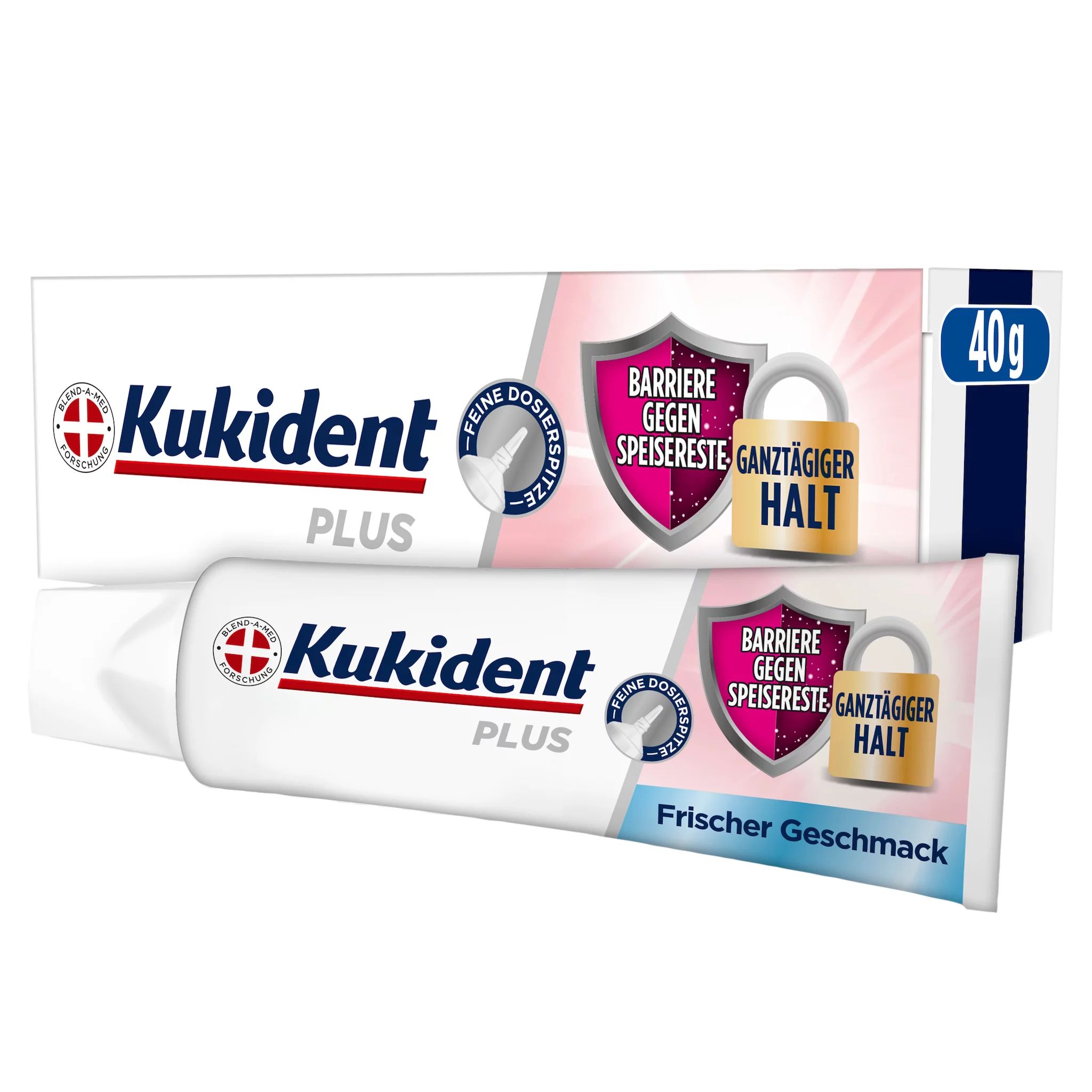 Kukident Plus Barriere gegen Speisereste-Frischer Geschmack 40G