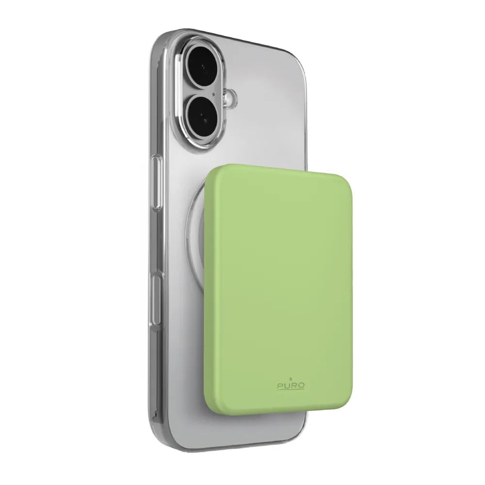 PURO Induktions Powerbank 15W, 4.200 mAh, MagSafe grün