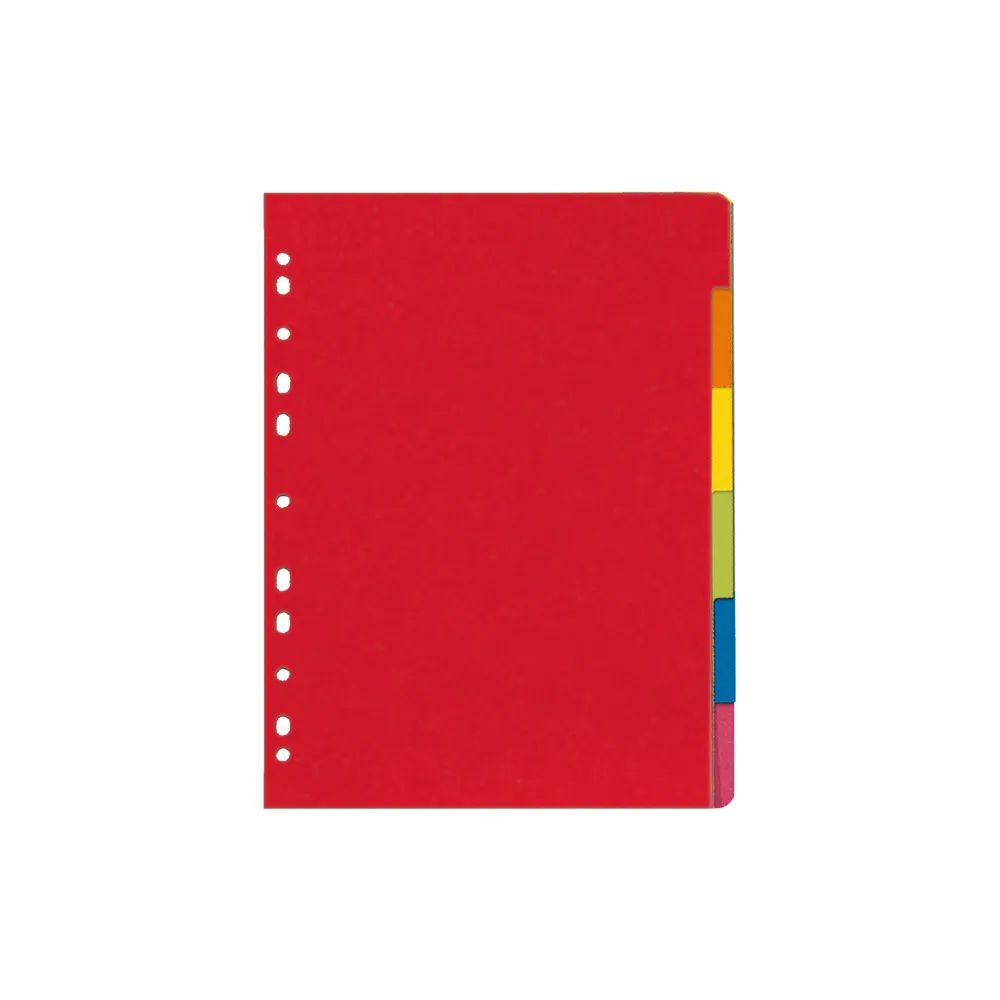 herlitz Kartonregister A4 6-teilig intensivfarbig