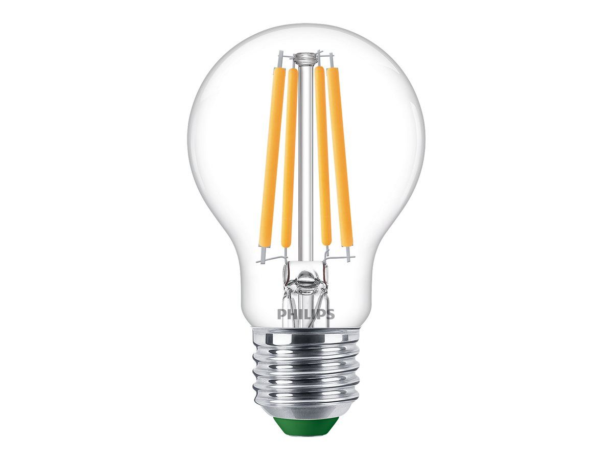 Signify Philips - Glühbirne mit LED-Filament - Form: A60 - klar Finish - E27 - 4 W (Entsprechung 60 W)