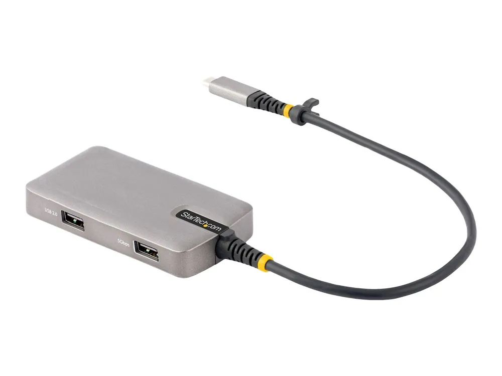 StarTech.com USB-C Multiport Adapter, 4K 60Hz HDMI, HDR, 3-Port USB Hub, 100W Power Delivery Pass-Through, USB Type C Mini Docking Station, Certified Works with Chromebook - Windows, macOS, iPadOS, Android (104B-USBC-MULTIPORT)