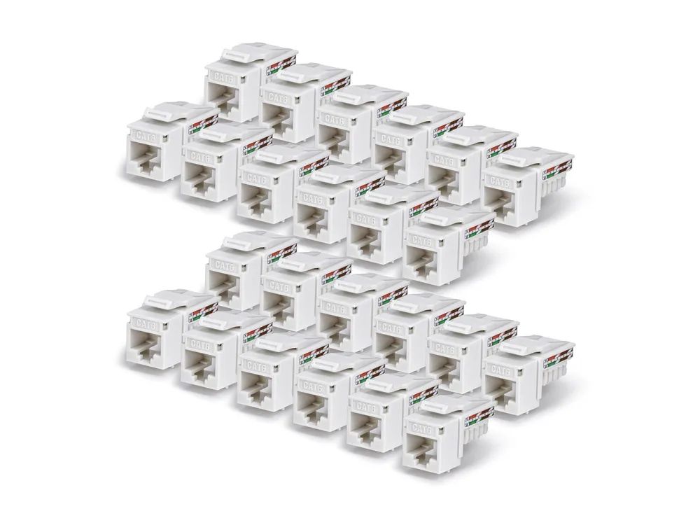 StarTech.com Cat6 Keystone Jack 24-Pack 90-Deg 110 - Netzwerk - CAT 6