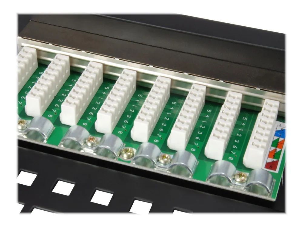 Equip Pro - Patch Panel - CAT 5e - RJ-45 X 24 - Schwarz - 1U - 48.3 cm (19")