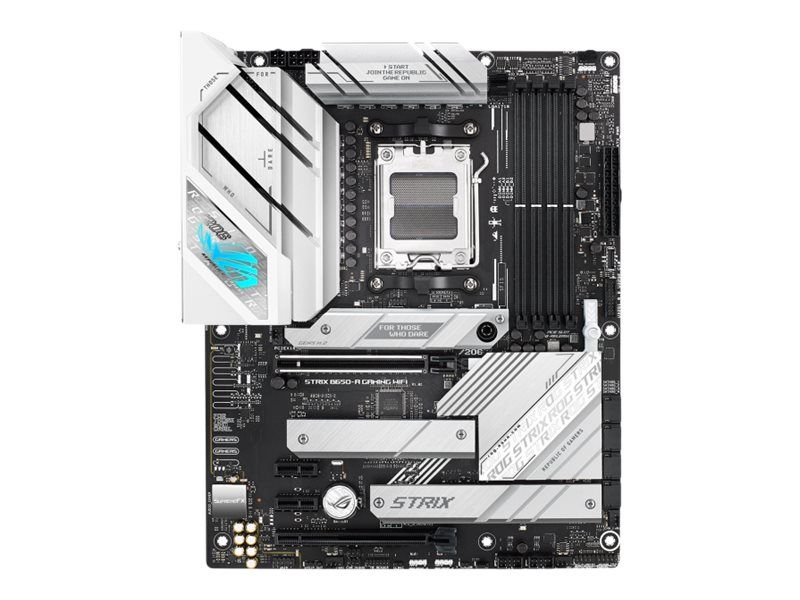 ASUS ROG STRIX B650-A GAMING WIFI - Motherboard - ATX - Socket AM5 - AMD B650 Chipsatz - USB-C 3.2 Gen 2x2, USB-C 3.2 Gen2, USB 3.2 Gen 2, USB 3.2 Gen 1 - 2.5 Gigabit LAN, Wi-Fi 6, Bluetooth - Onboard-Grafik (CPU erforderlich)