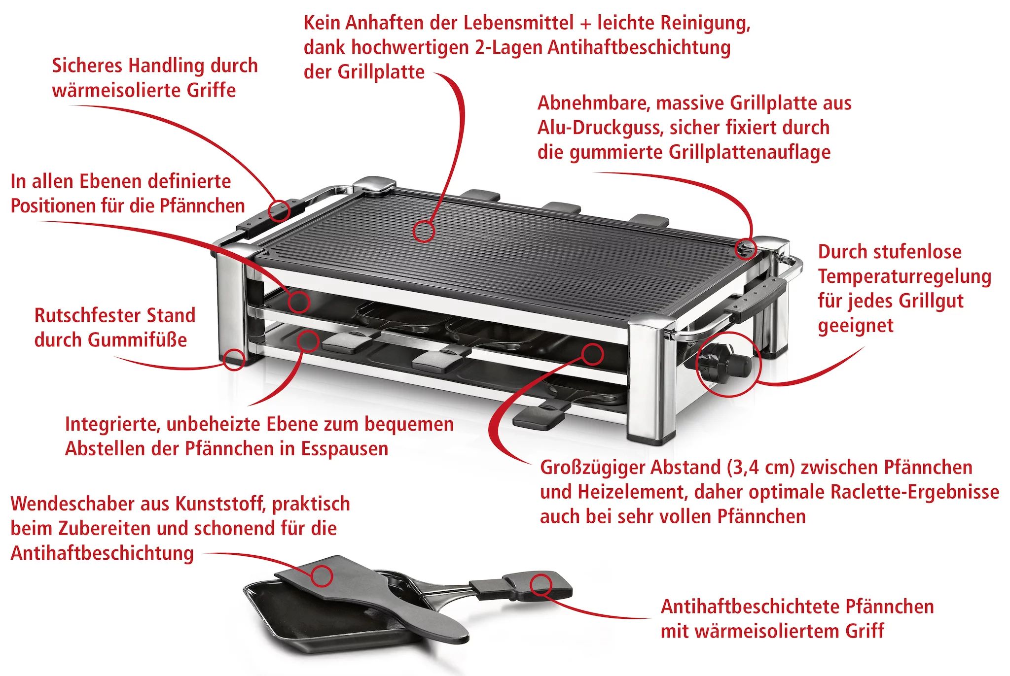 Rommelsbacher RCC 1500 Raclette
