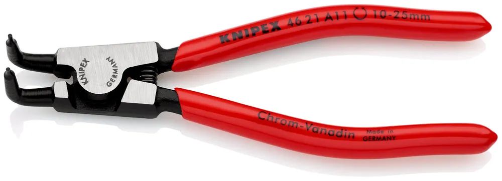 KNIPEX Sicherungsringzange für Außenringe auf Wellen mit Kunststoff überzogen schwarz atramentiert 125 mm