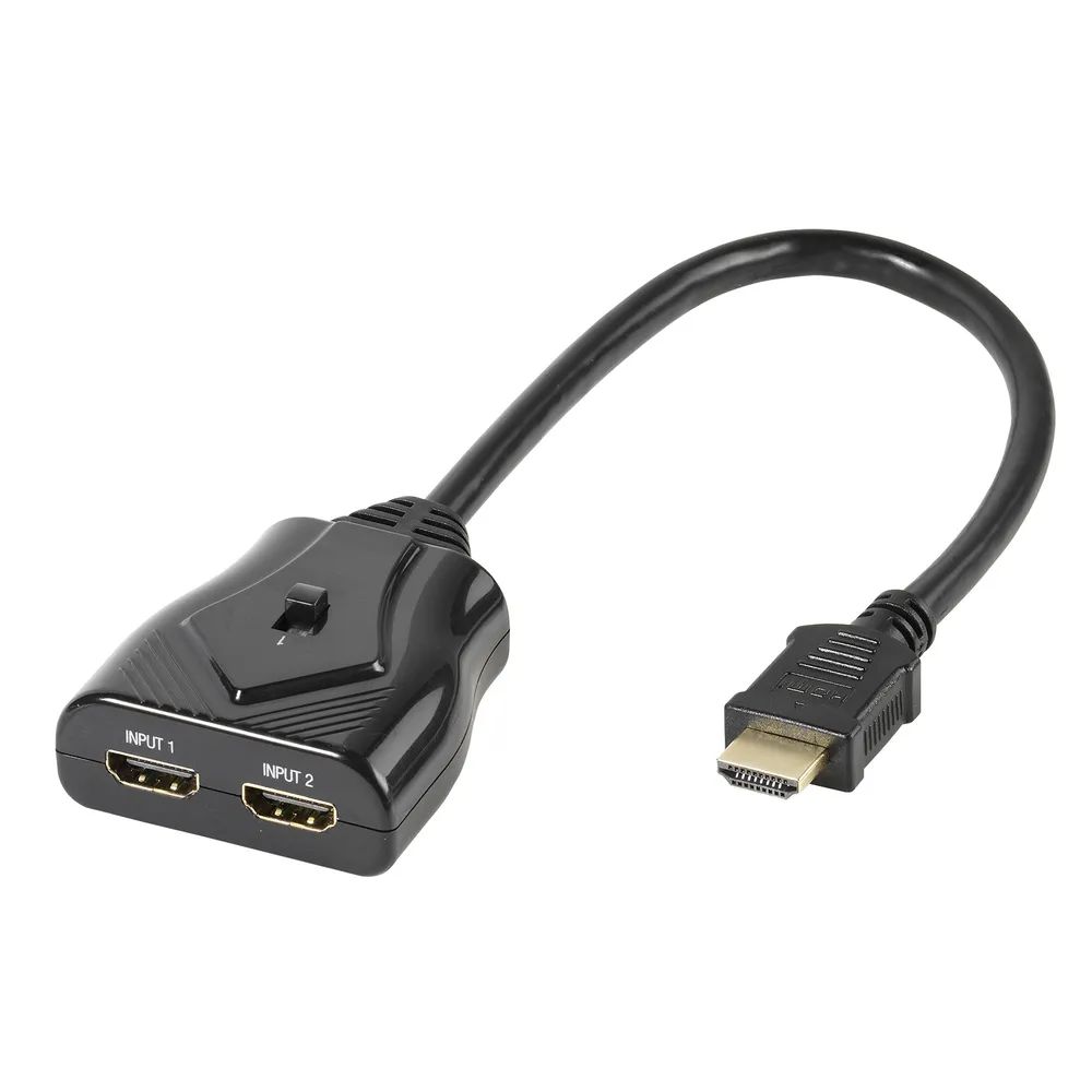 VIVANCO Manueller 2 auf 1 HDMI Umschalter