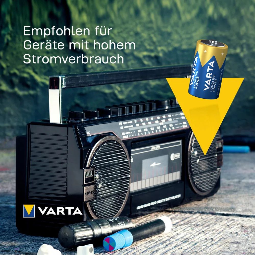 VARTA LONGLIFE Power D Blister 2