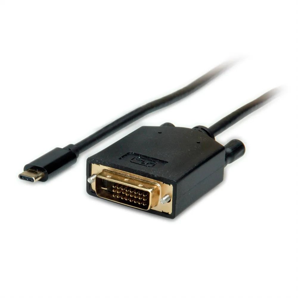 VALUE USB Typ C - DVI Adapterkabel, ST/ST, 1 m