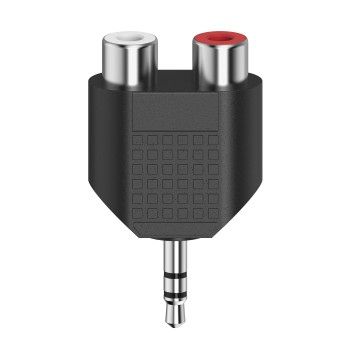 Hama Audio-Adapter, 3,5-mm-Klinken-Stecker Stereo - 2x Cinch-Kupplung